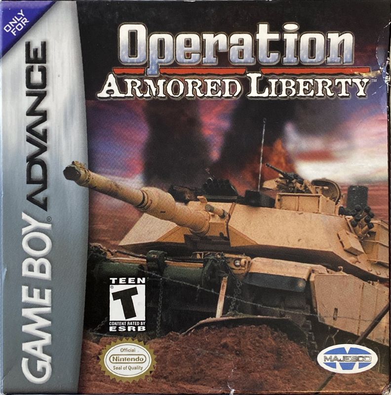 Operation Armored Liberty box art for GameBoy Advance